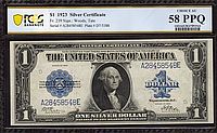 Fr.239, 1923 $1 Silver Certificate, Woods-Tate Signatures, PCGS(B)58-PPQ